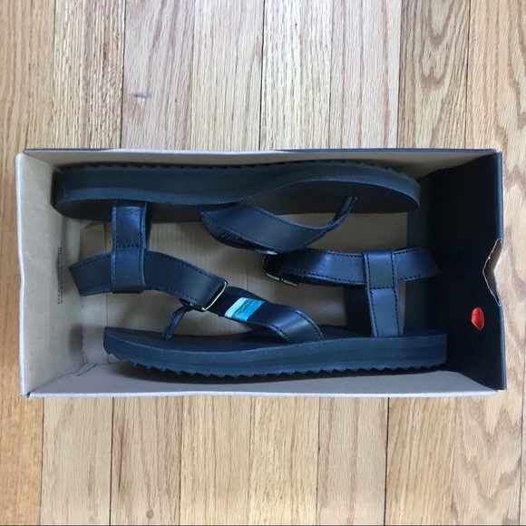 Teva Original Sport Thong Sandals Crafted Leather - Picture 4 of 6